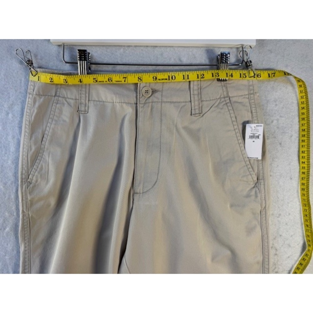 Old Navy Chino Shorts Mens 30 Khaki Tan Slim Flat Front 10" Inseam Preppy NWT - Picture 6 of 8